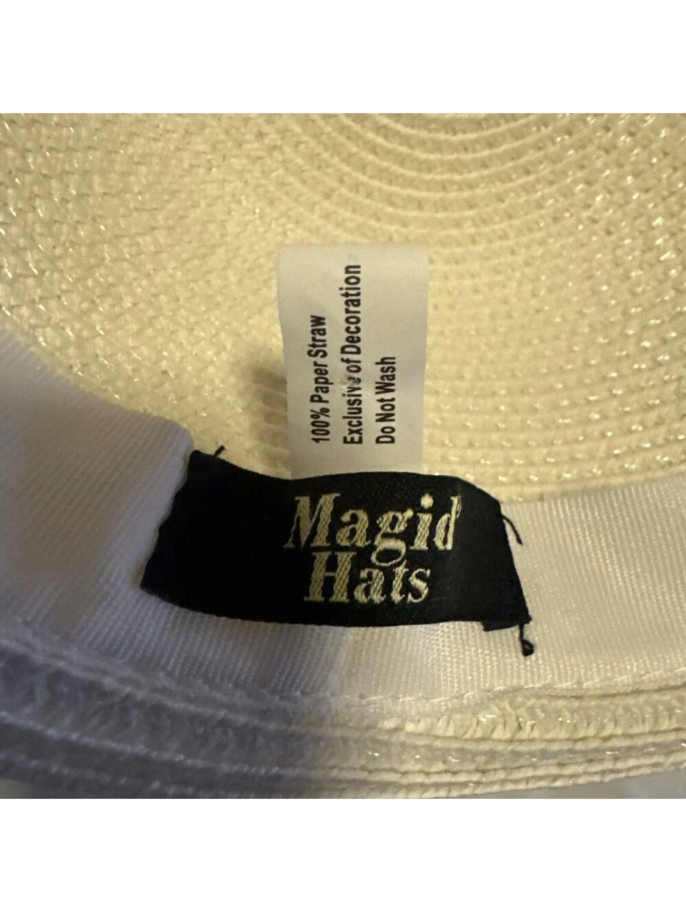 Magic Hat Paper Straw Ladies Bucket Hat New